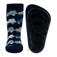 Ewers antislipsok donkerblauw met auto,s