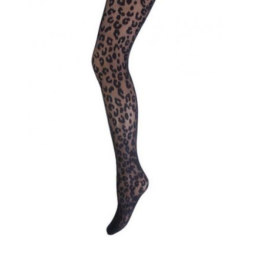 Panty Marianne leopard zwart