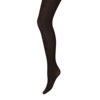 Panty van Marianne met V motief 60 denier in zwart