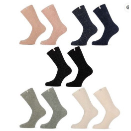 Home socks chenille verschillende kleuren 2 - pack