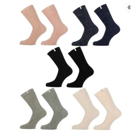Home socks chenille verschillende kleuren 2 - pack
