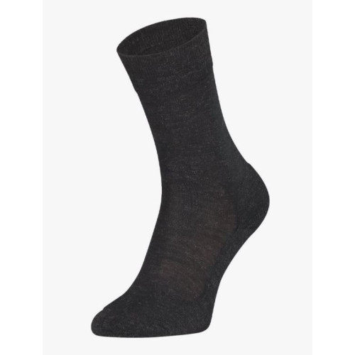 Merino wollen sokken s 13 met badstof voet kleur Antraciet