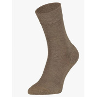 Merino wollen sokken s 13 met badstof voet kleur Forest