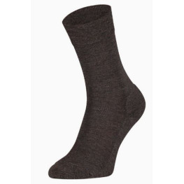 Merino wollen sokken s 13 met badstof voet kleur Chestnut