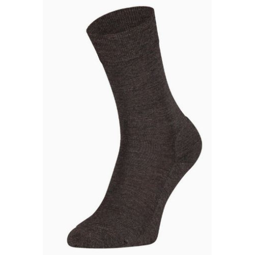 Merino wollen sokken s 13 met badstof voet kleur Chestnut