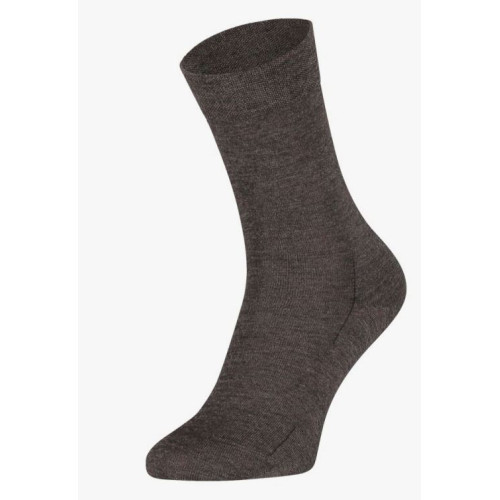 Dunne merino wollen sokken chestnut S15