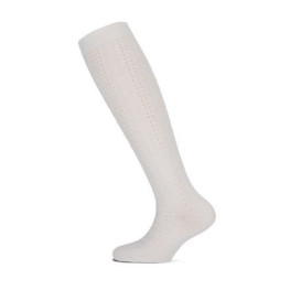 Yellow Moon Girls kniekous Ajour wit