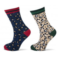 Katoenen meiden sokken met Leopard print.