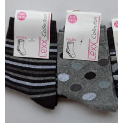 Kindersok met lurex maat 23-26